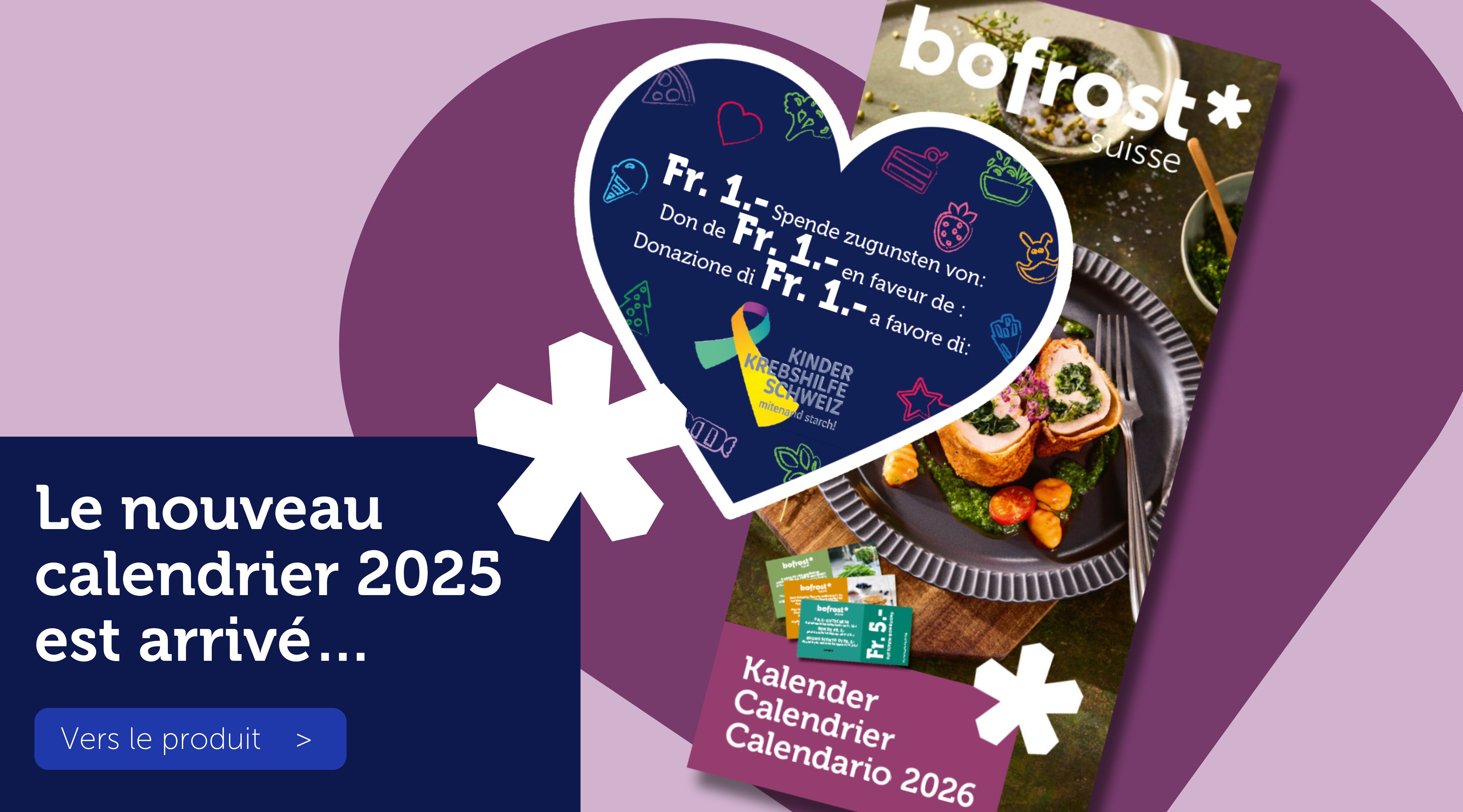 Le nouveau calendrier 2025 est arrivé